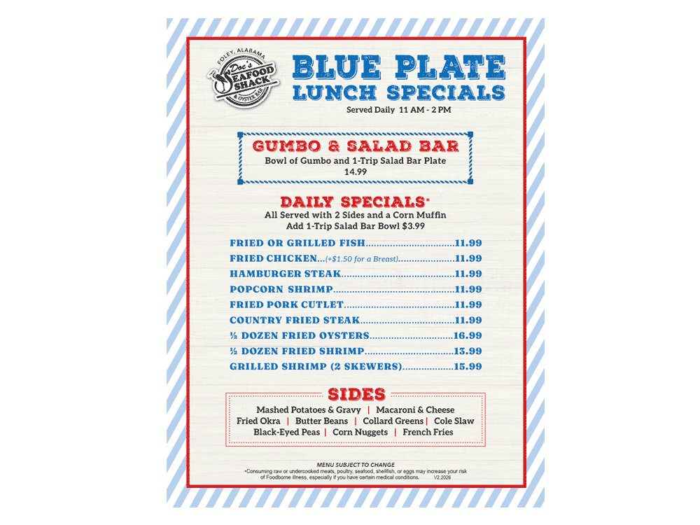 Blue Plate Specials